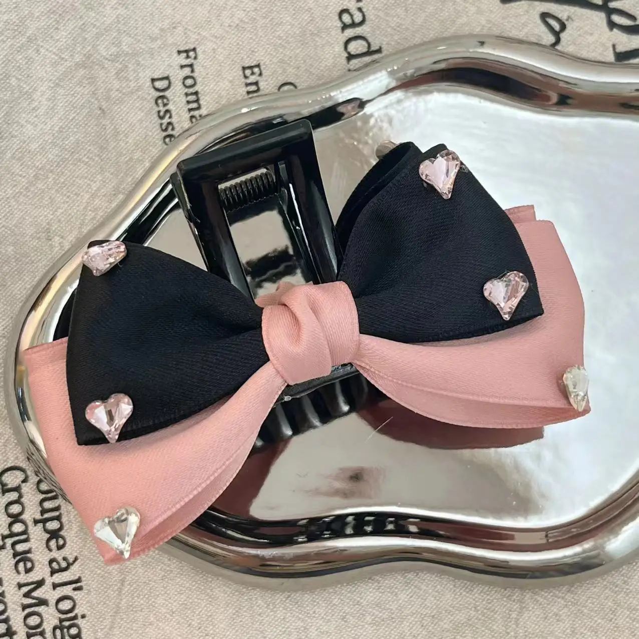 Princess Bow Hair Clip for Women with Sateen Ribbon - Image 21