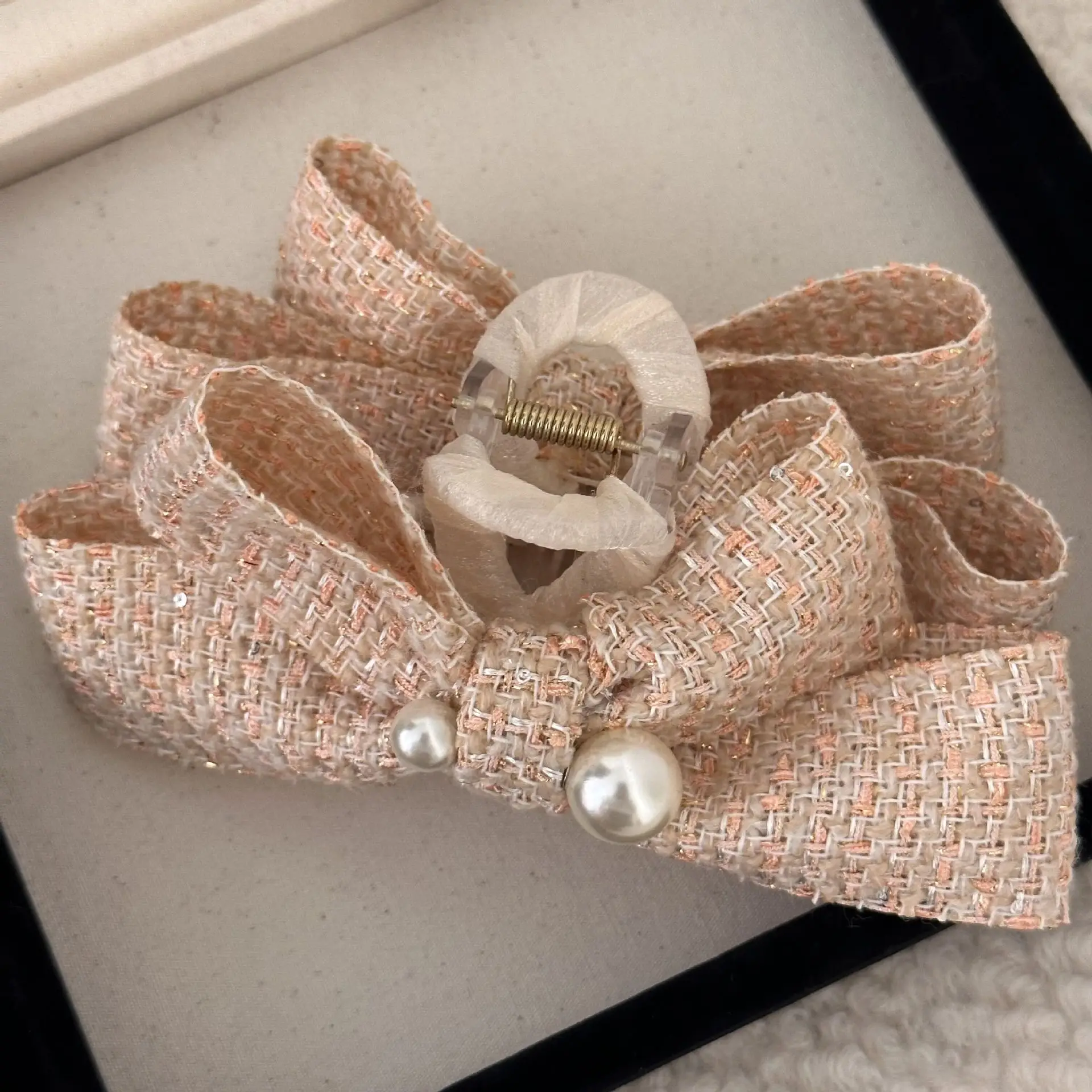 Princess Bow Hair Clip for Women with Sateen Ribbon - Image 5