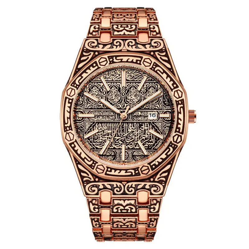 Men's Octagonal Classic Watch with Luminous Dial - Image 3
