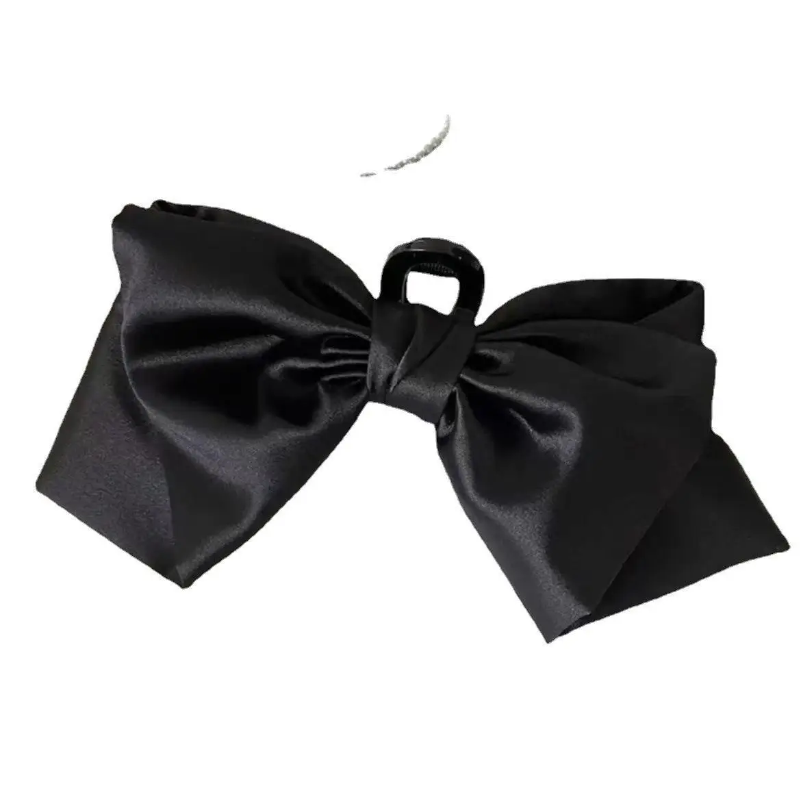 Satin Large Bow Hairpin with Shark Clip for Women