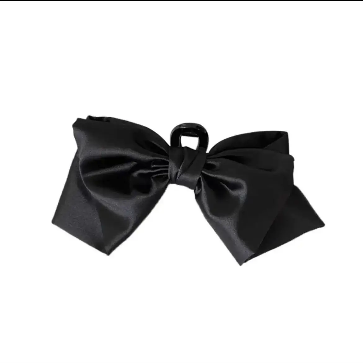 Satin Large Bow Hairpin with Shark Clip for Women — feature 6