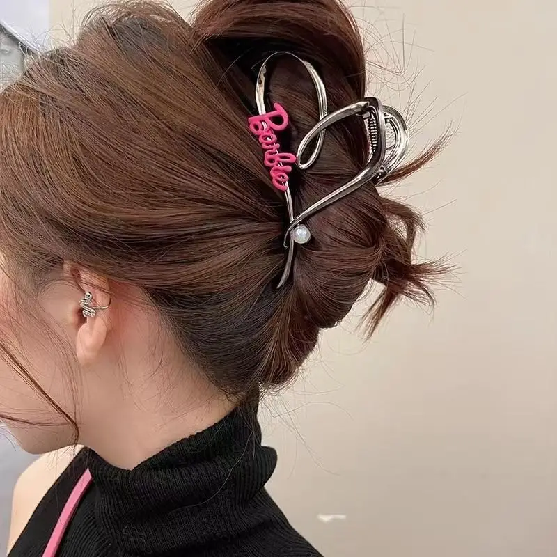 Black Pearl Crown Hair Clip for Volume & Style
