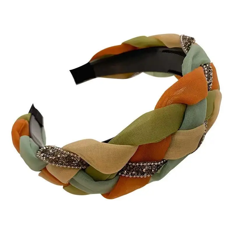 Twist Wide Bristle Hair Hoop Women's High Cranial Top - Image 5