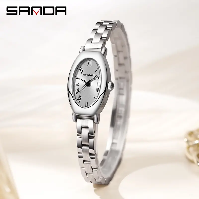 Sanda Women's Rose Gold Oval Quartz Watch - Image 10