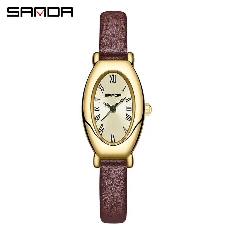 Sanda Women's Rose Gold Oval Quartz Watch - Image 5