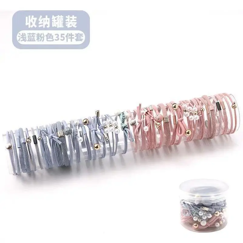 35 piece set blue and pink
