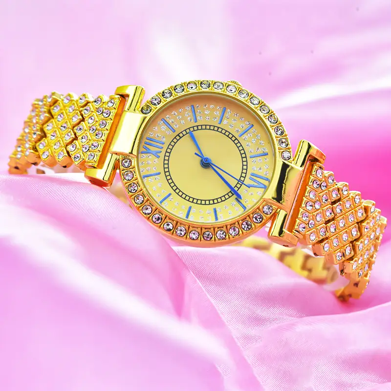 Ladies Crystal Bracelet Watch with Red Dial — feature 15