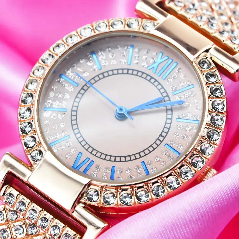 Ladies Crystal Bracelet Watch with Red Dial — feature 16