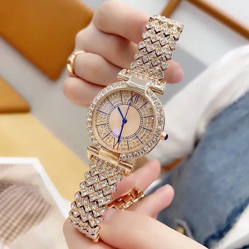 Ladies Crystal Bracelet Watch with Red Dial — feature 20