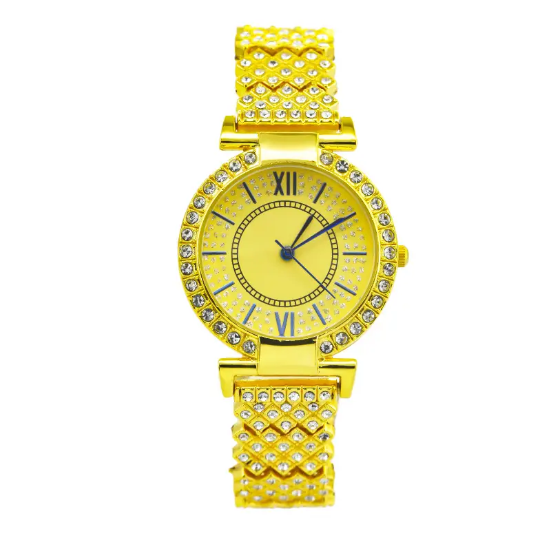 Ladies Crystal Bracelet Watch with Red Dial - Image 2
