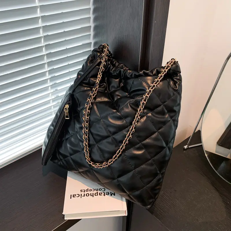 Lingge Large Capacity Korean Women's Tote Bag - Image 3