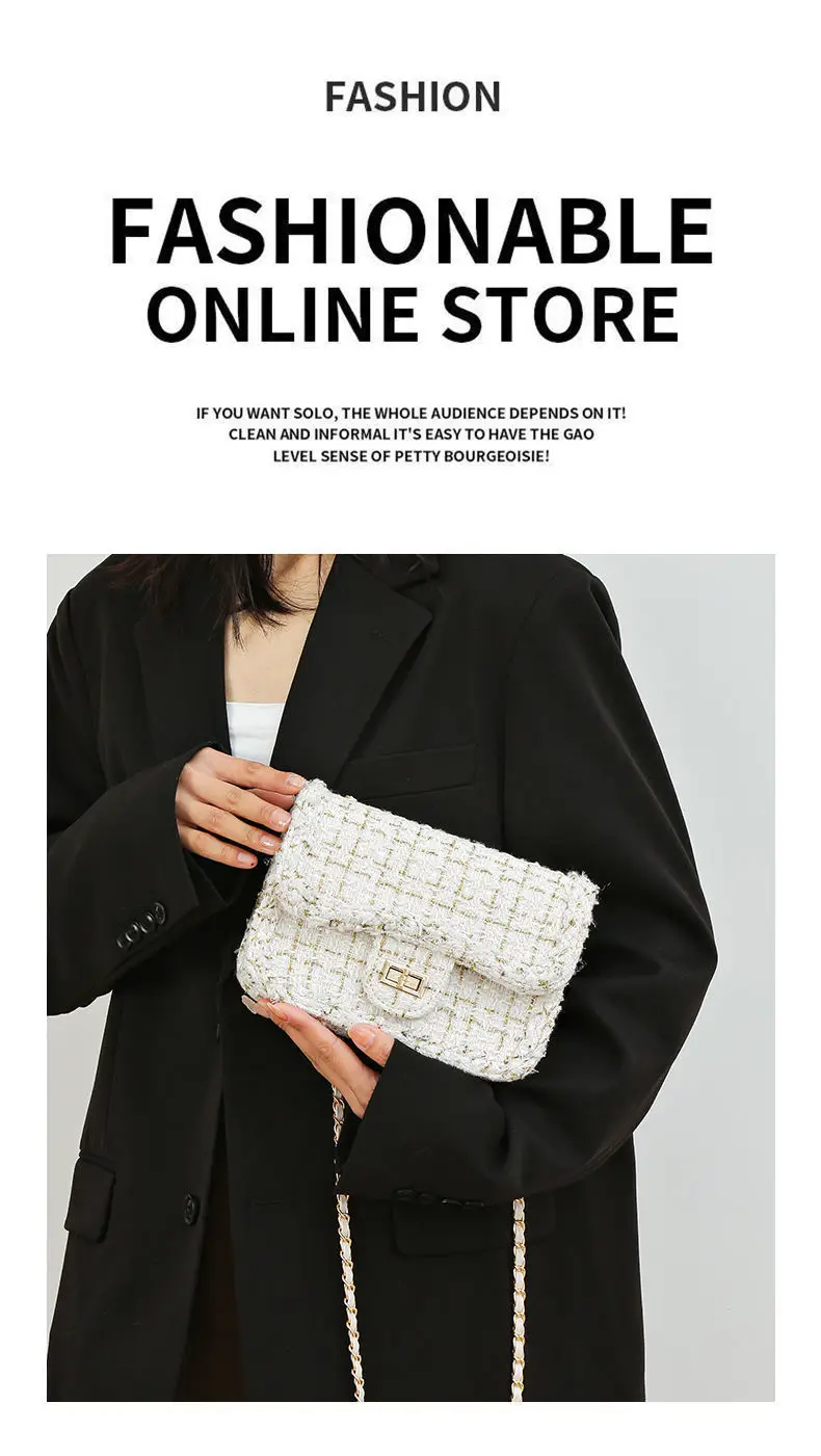 Women Woolen Braided Crossbody Bag 2024 New — feature 1