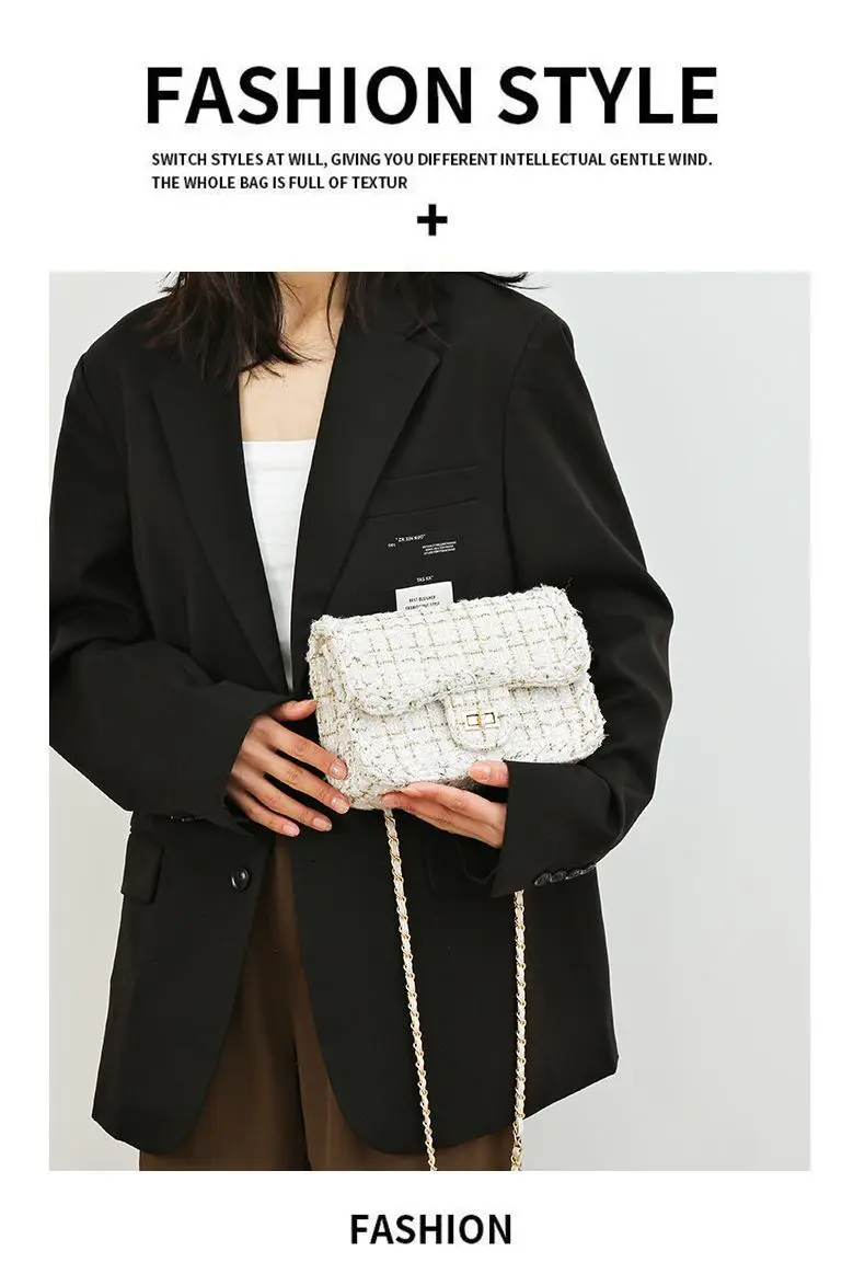 Women Woolen Braided Crossbody Bag 2024 New — feature 4