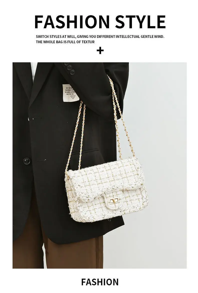 Women Woolen Braided Crossbody Bag 2024 New — feature 5