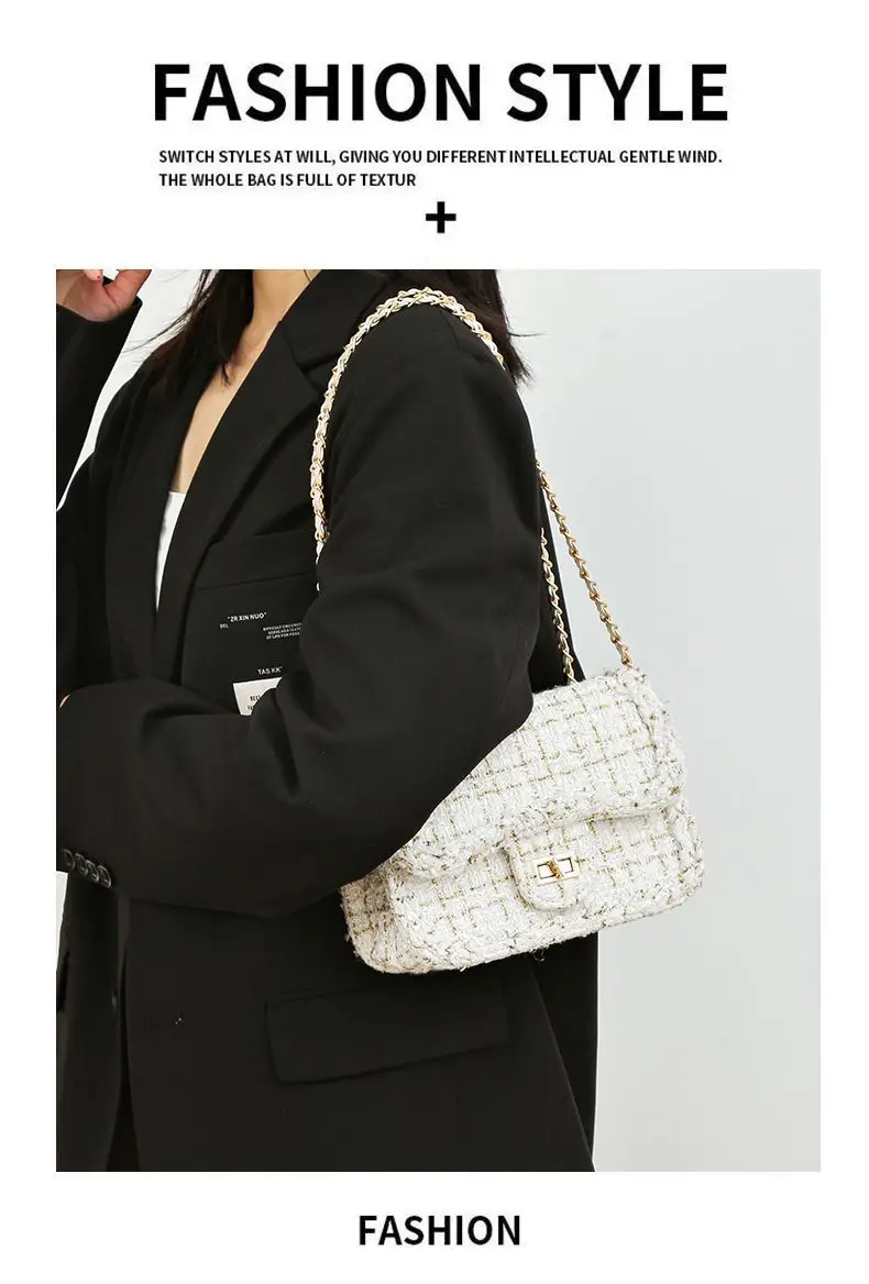 Women Woolen Braided Crossbody Bag 2024 New — feature 6