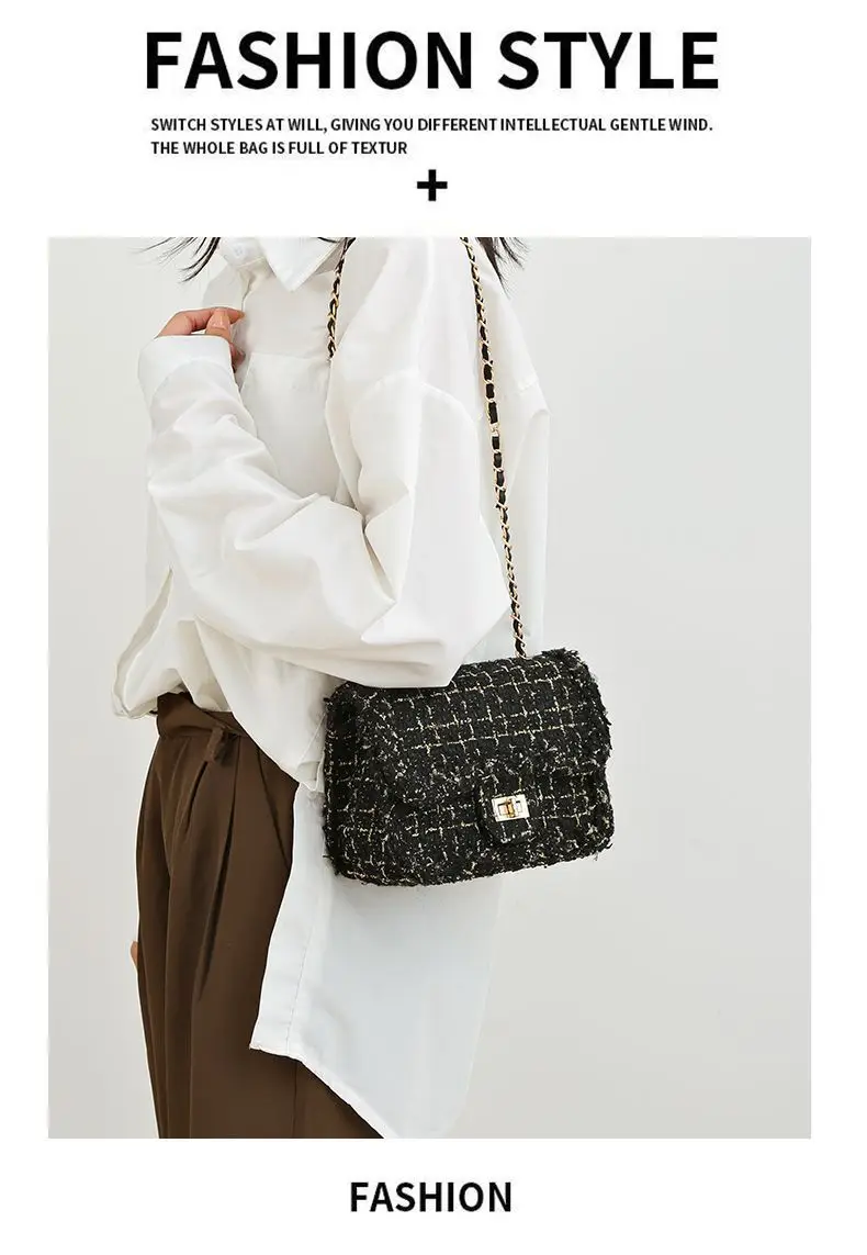 Women Woolen Braided Crossbody Bag 2024 New — feature 7