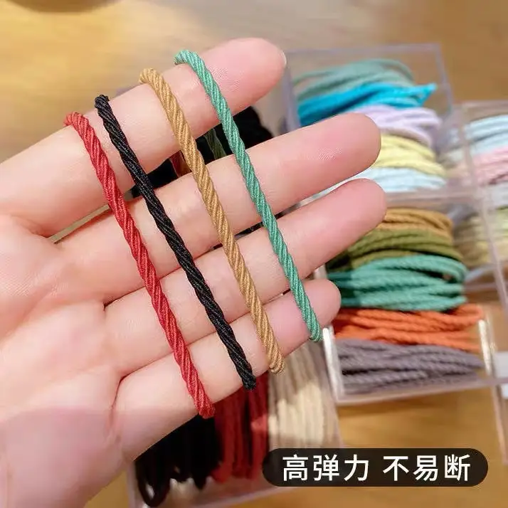 Honey Honey 50 Boxed Rainbow Rubber Band Hair Rope — feature 2