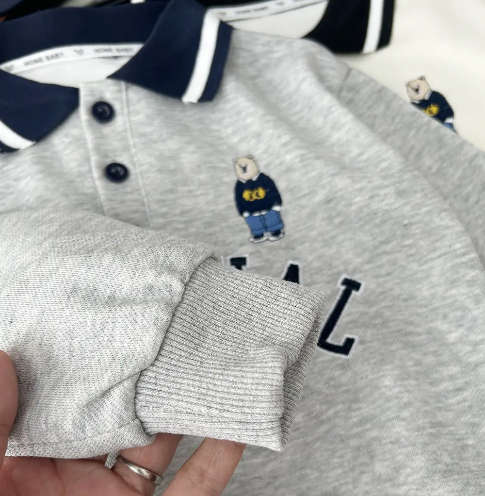 Boys' Grey Unusual Lapel Sweater 2023 — feature 5
