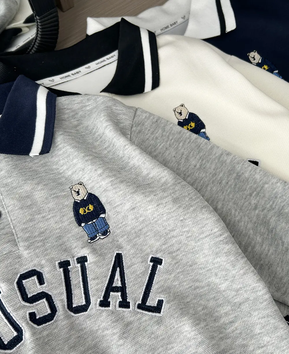 Boys' Grey Unusual Lapel Sweater 2023 — feature 6