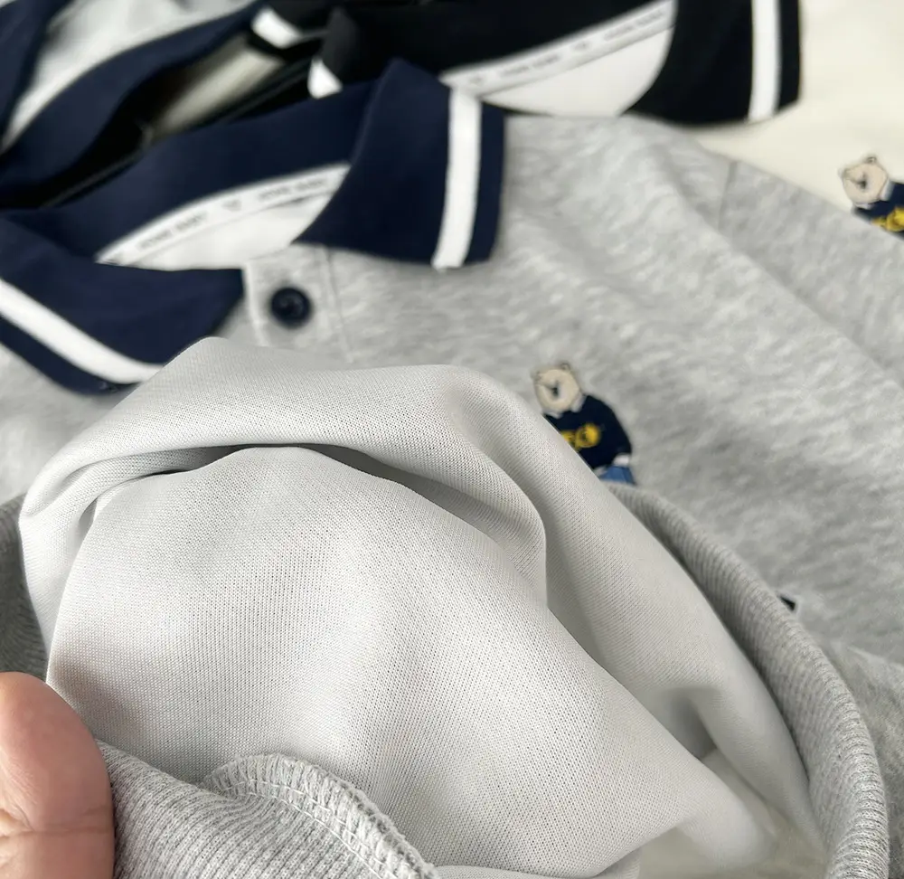 Boys' Grey Unusual Lapel Sweater 2023 — feature 7