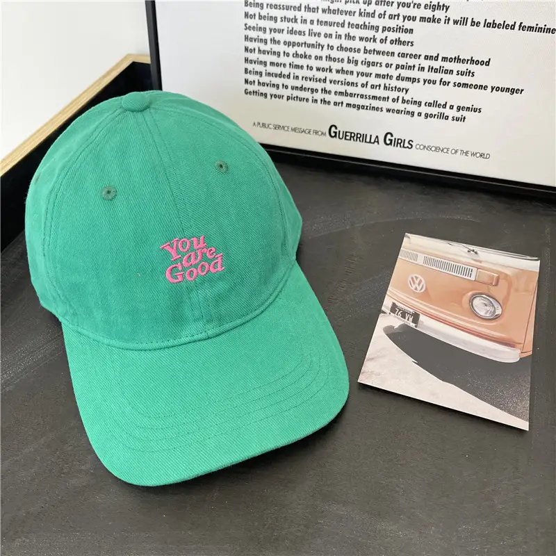 Red Japanese Style Baseball Cap for Women Men
