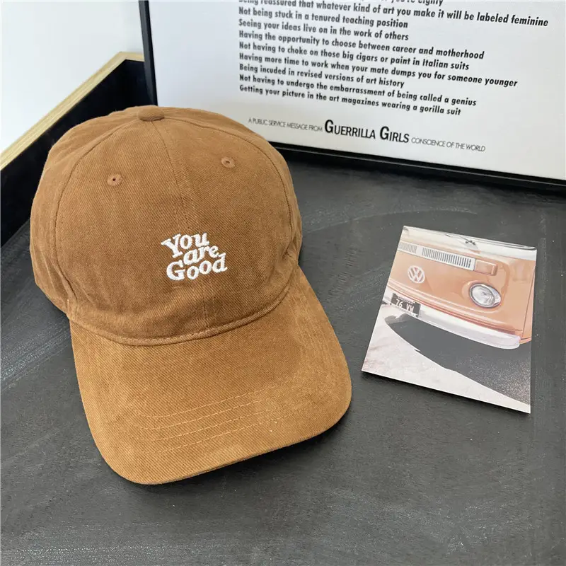 Red Japanese Style Baseball Cap for Women Men