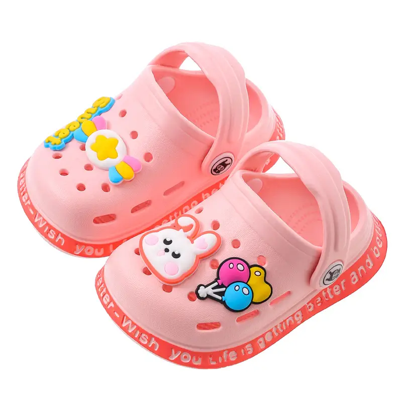 Cartoon Eva Kidsren's Clogs Summer Indoor Non-Slip Cute Infant Boys and Girls Baby Toe-Cap Slippers - Image 18