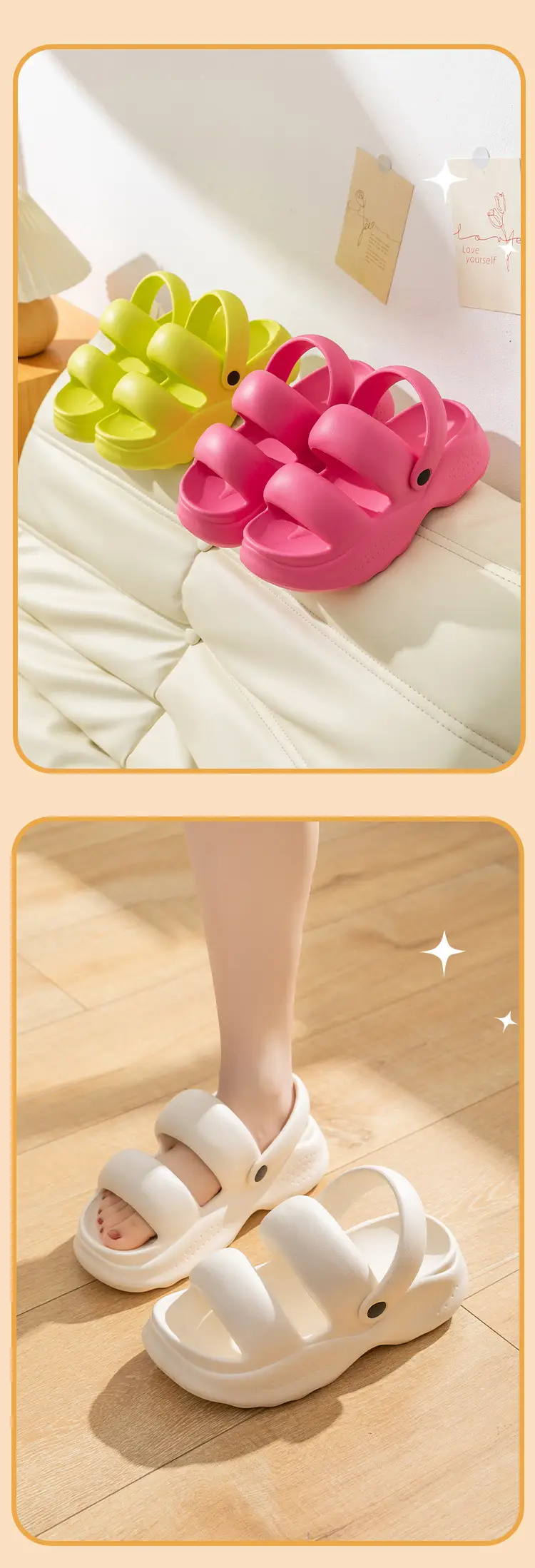 Women Neon Sandals Thick Soles Summer — feature 10