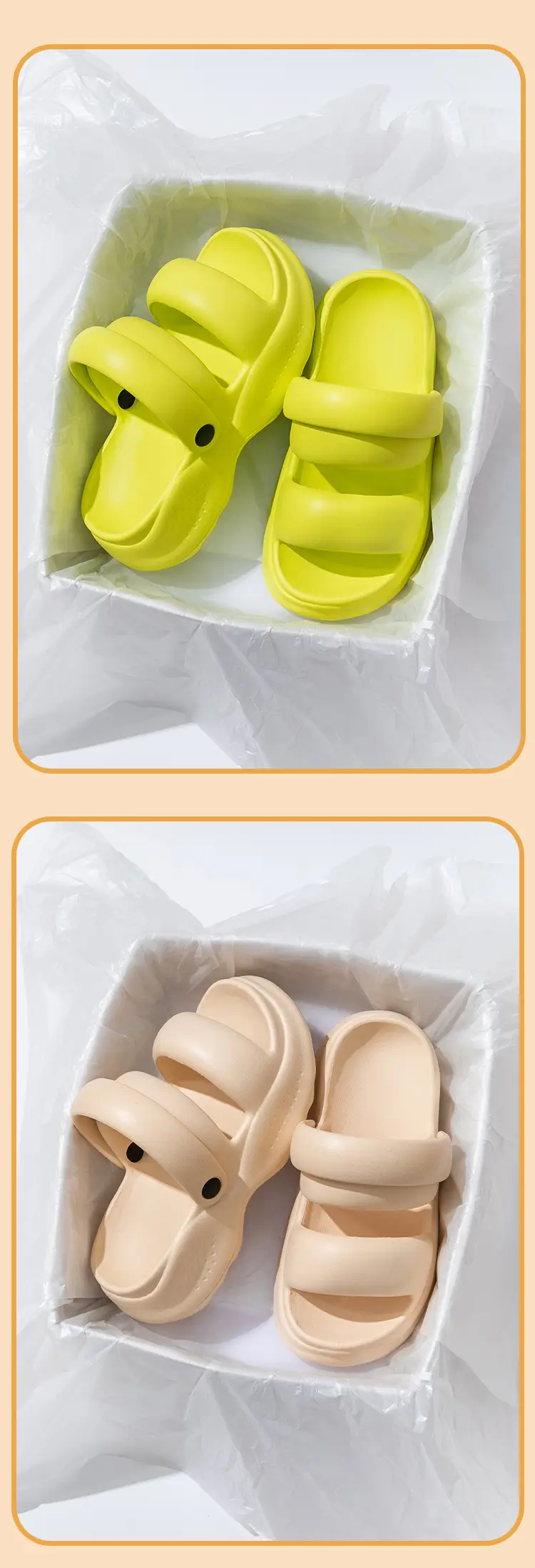 Women Neon Sandals Thick Soles Summer — feature 14