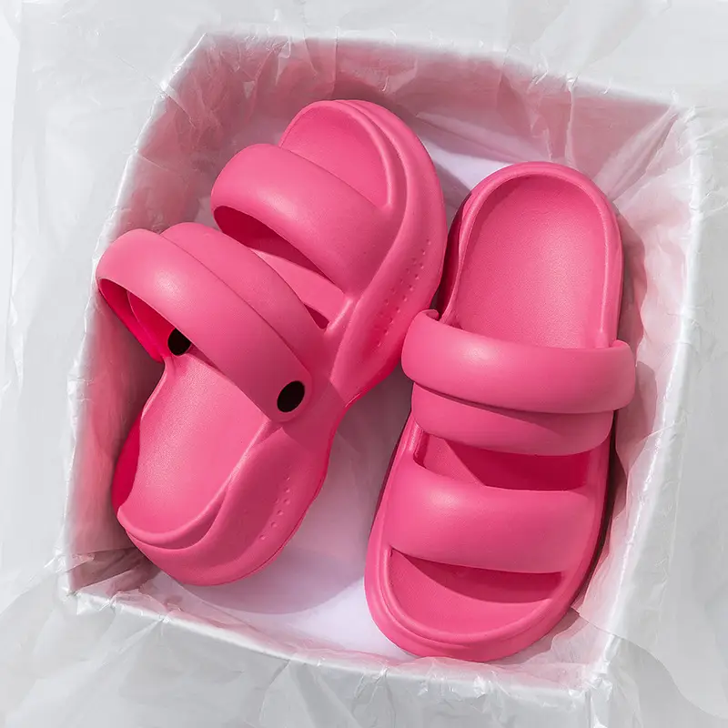 Women Neon Sandals Thick Soles Summer - Image 2
