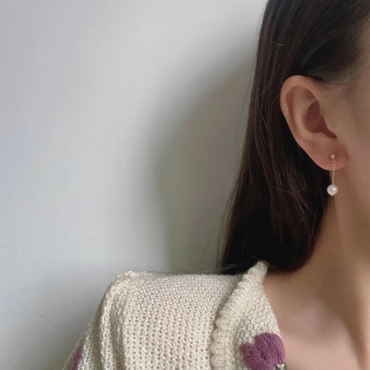 Elegant Pearl Earrings Two Wearings 925 Silver