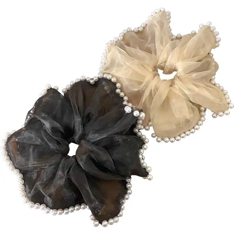 French Hepburn Style Pearl Hair Ring for Women - Image 11