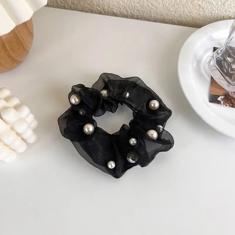 French Hepburn Style Pearl Hair Ring for Women - Image 6