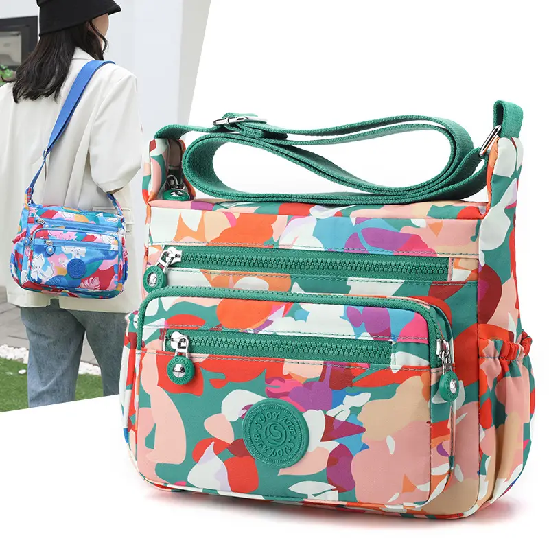 New Nylon Waterproof Women's Shoulder Bag Large Capacity Multi Layer Travel - Image 8