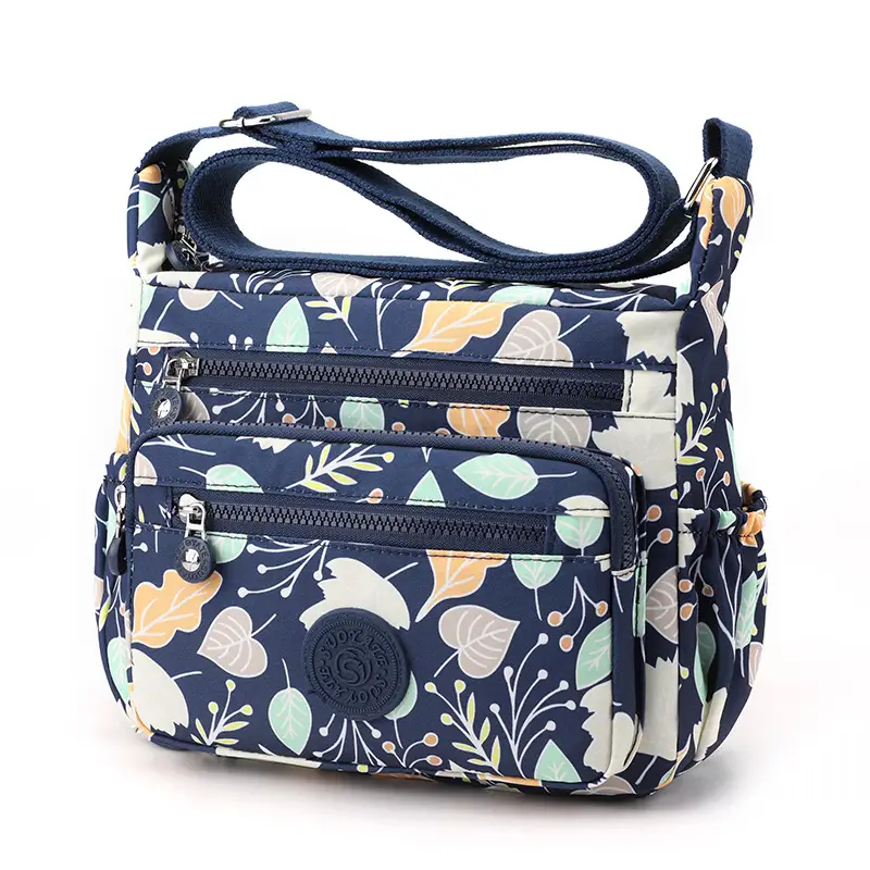 New Nylon Waterproof Women's Shoulder Bag Large Capacity Multi Layer Travel - Image 12