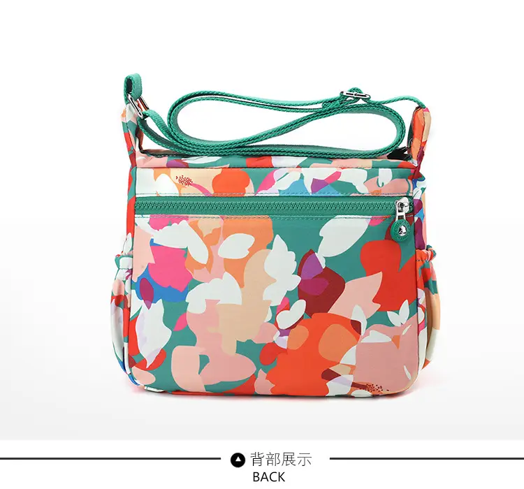 New Nylon Waterproof Women's Shoulder Bag Large Capacity Multi Layer Travel — feature 13
