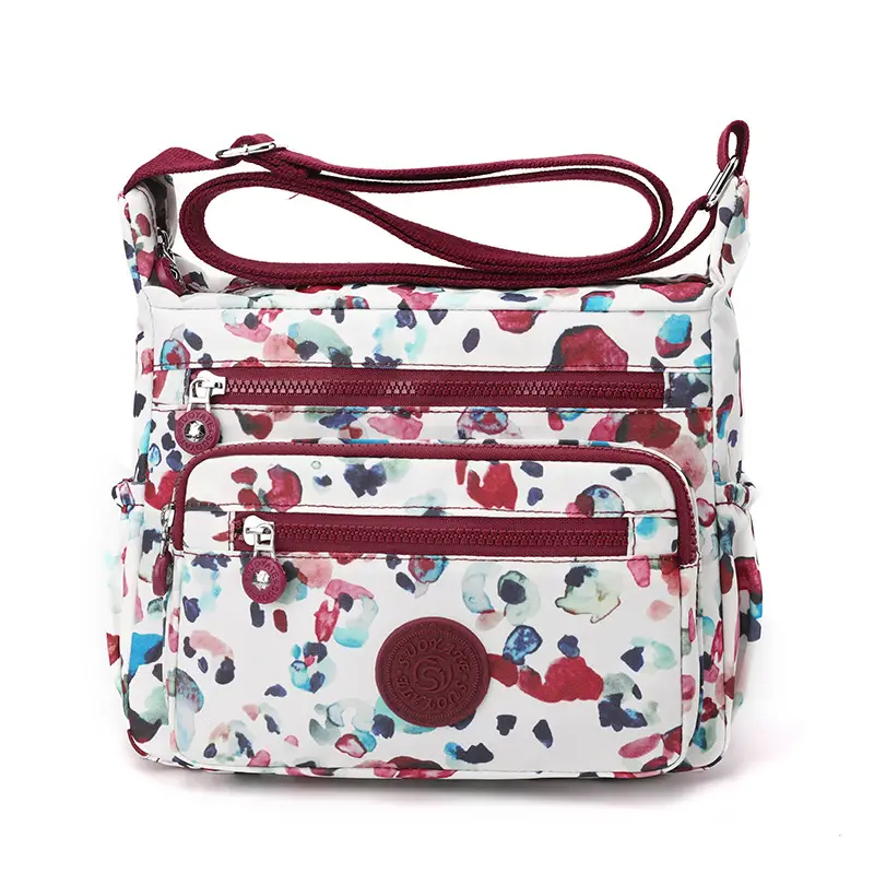 New Nylon Waterproof Women's Shoulder Bag Large Capacity Multi Layer Travel - Image 5