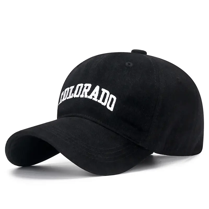 Colorado Embroidered Black Baseball Cap for Men Women - Image 13