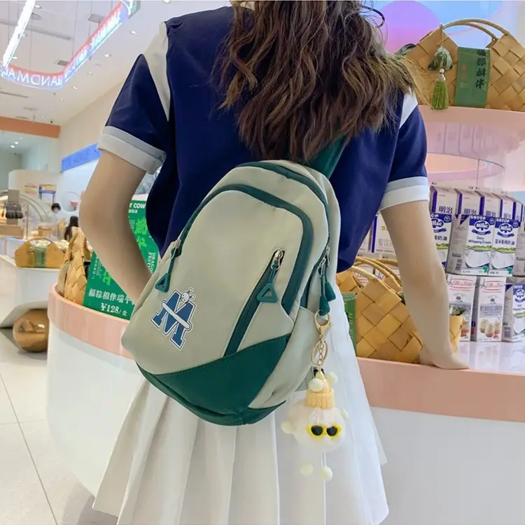 Fashionable Student Crossbody Bags Black White Red Blue