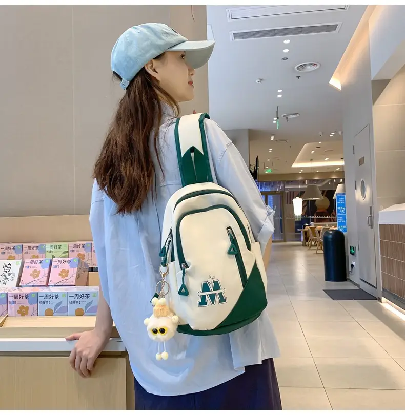 Fashionable Student Crossbody Bags Black White Red Blue — feature 16