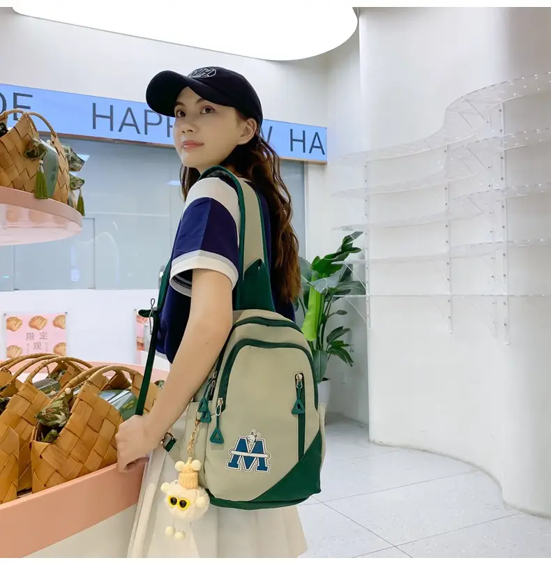 Fashionable Student Crossbody Bags Black White Red Blue — feature 22