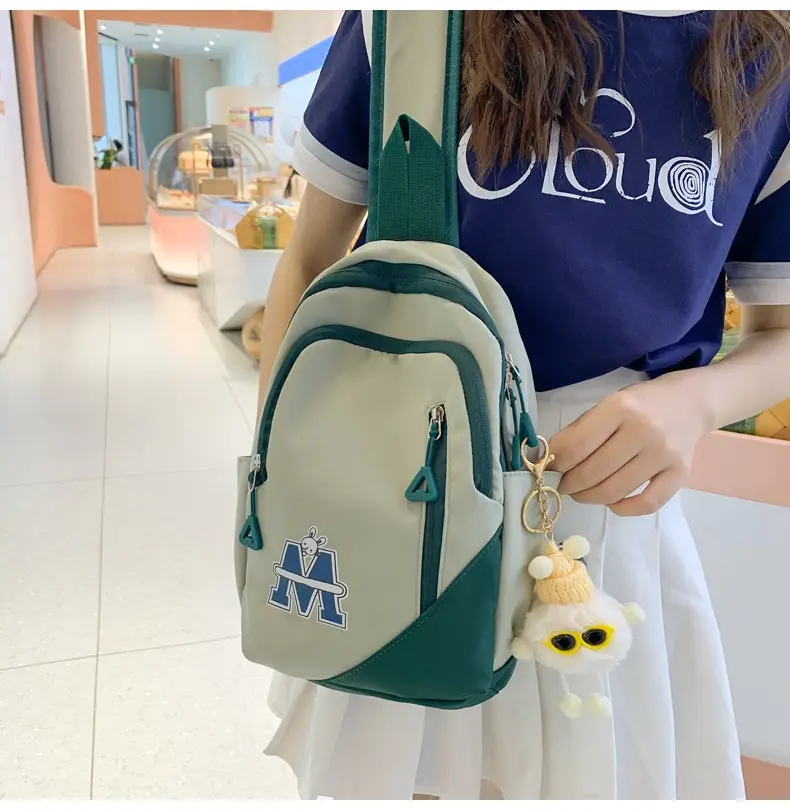 Fashionable Student Crossbody Bags Black White Red Blue — feature 23