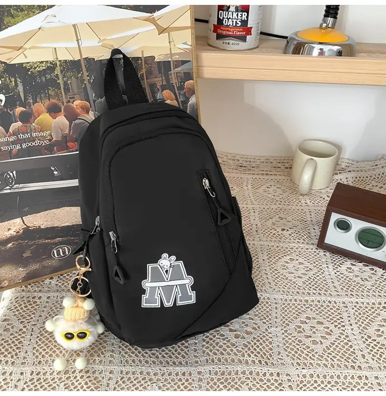 Fashionable Student Crossbody Bags Black White Red Blue — feature 28