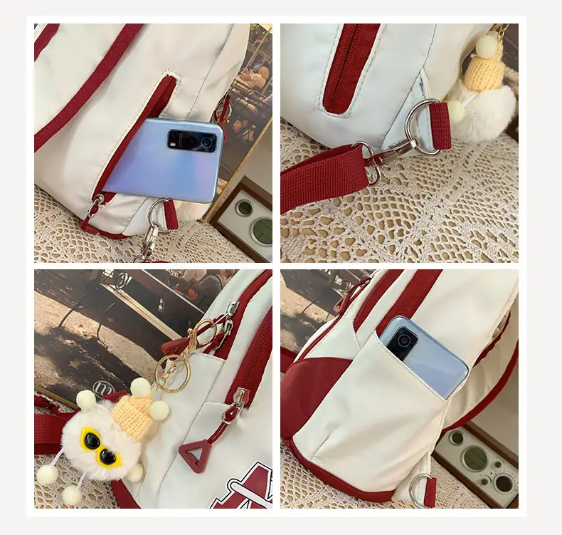 Fashionable Student Crossbody Bags Black White Red Blue — feature 38