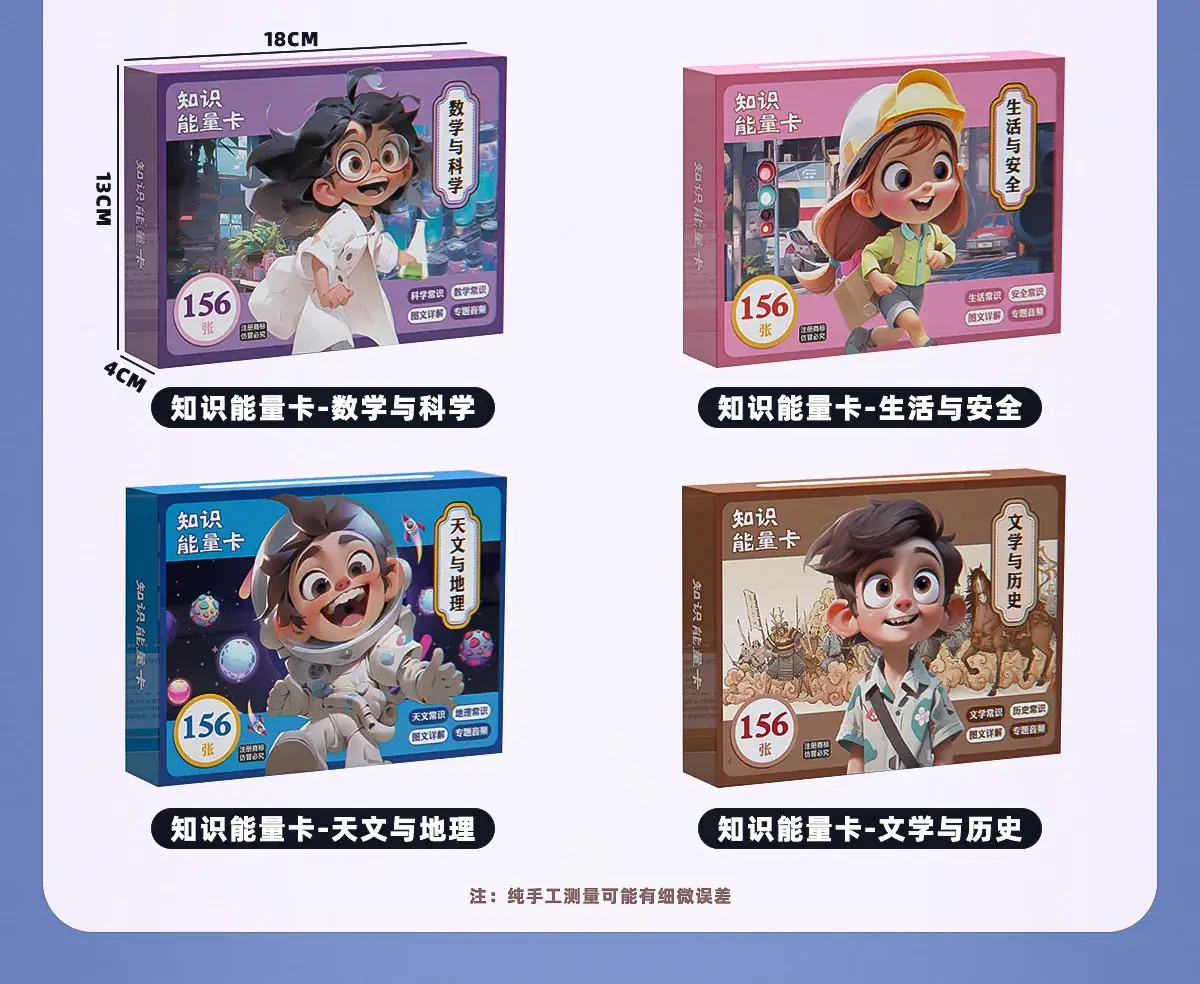 Children's Encyclopedia Knowledge Cards Set — feature 3