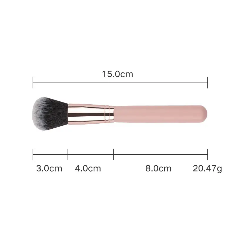 16 Pink Wooden Cross-Border Makeup Brushes Rose Gold Tube