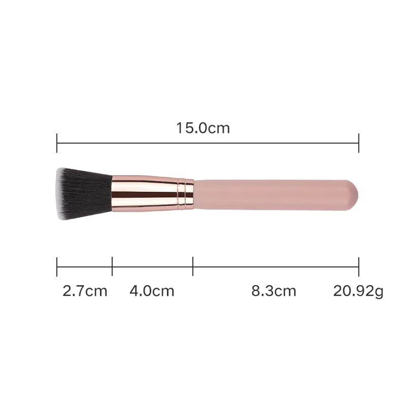 16 Pink Wooden Cross-Border Makeup Brushes Rose Gold Tube