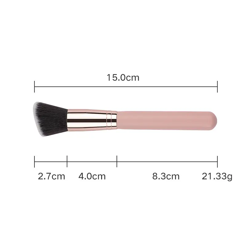 16 Pink Wooden Cross-Border Makeup Brushes Rose Gold Tube