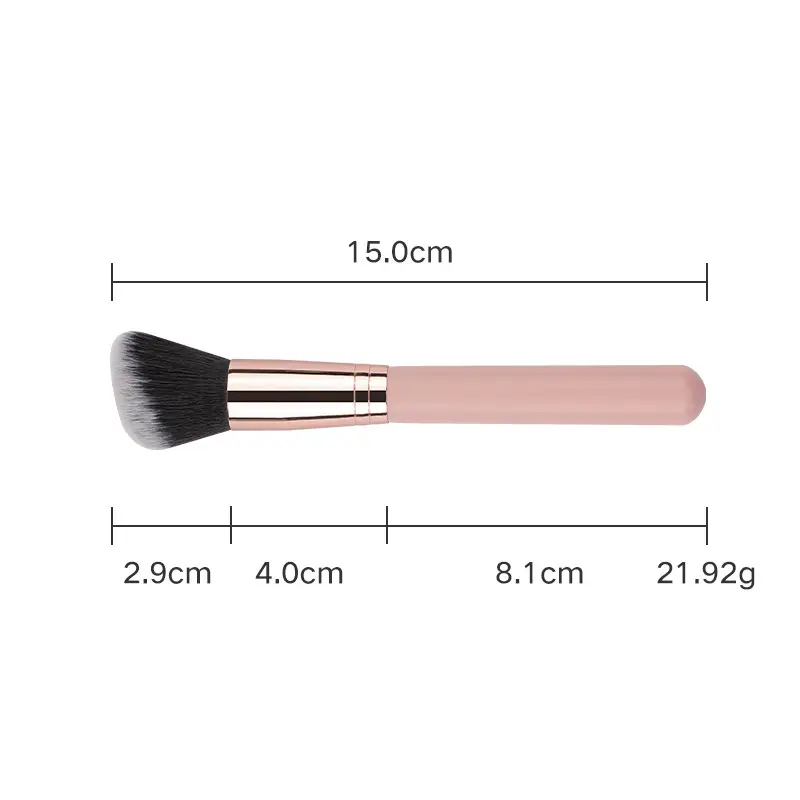 16 Pink Wooden Cross-Border Makeup Brushes Rose Gold Tube