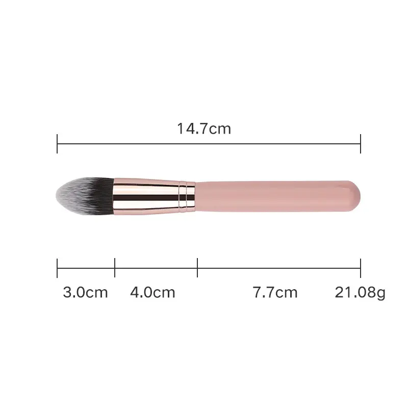 16 Pink Wooden Cross-Border Makeup Brushes Rose Gold Tube
